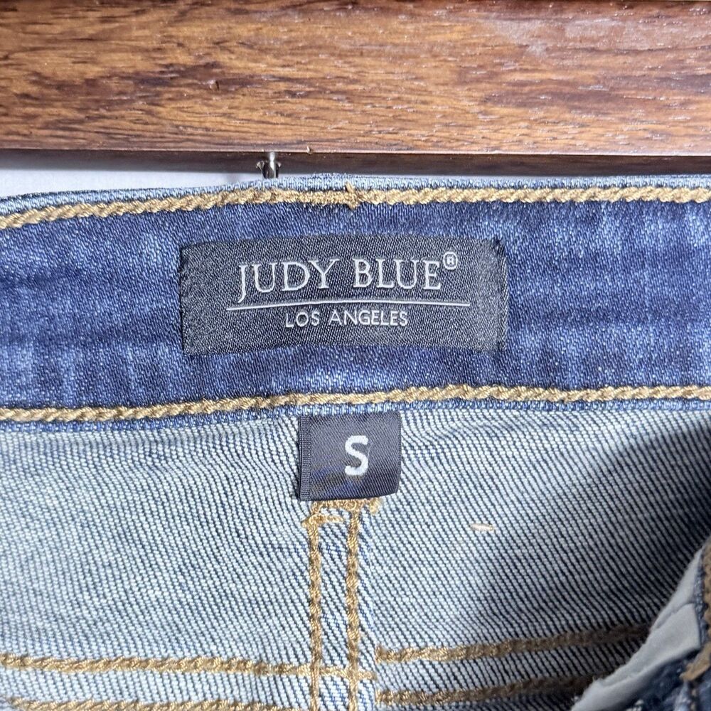 Judy Blue High Rise Stretch Dark Wash Denim Blue Jean Shorts Size S US 2/4 - Picture 3 of 9